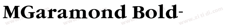 MGaramond Bold字体转换